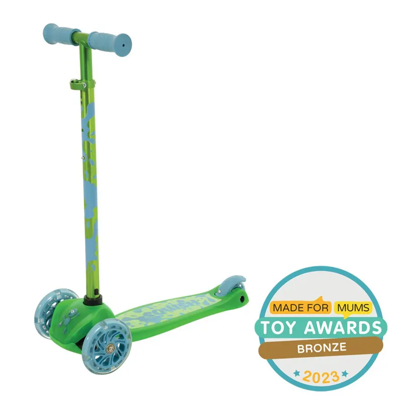 Squish Mini Flex LED Kids Tilt Scooter in Green